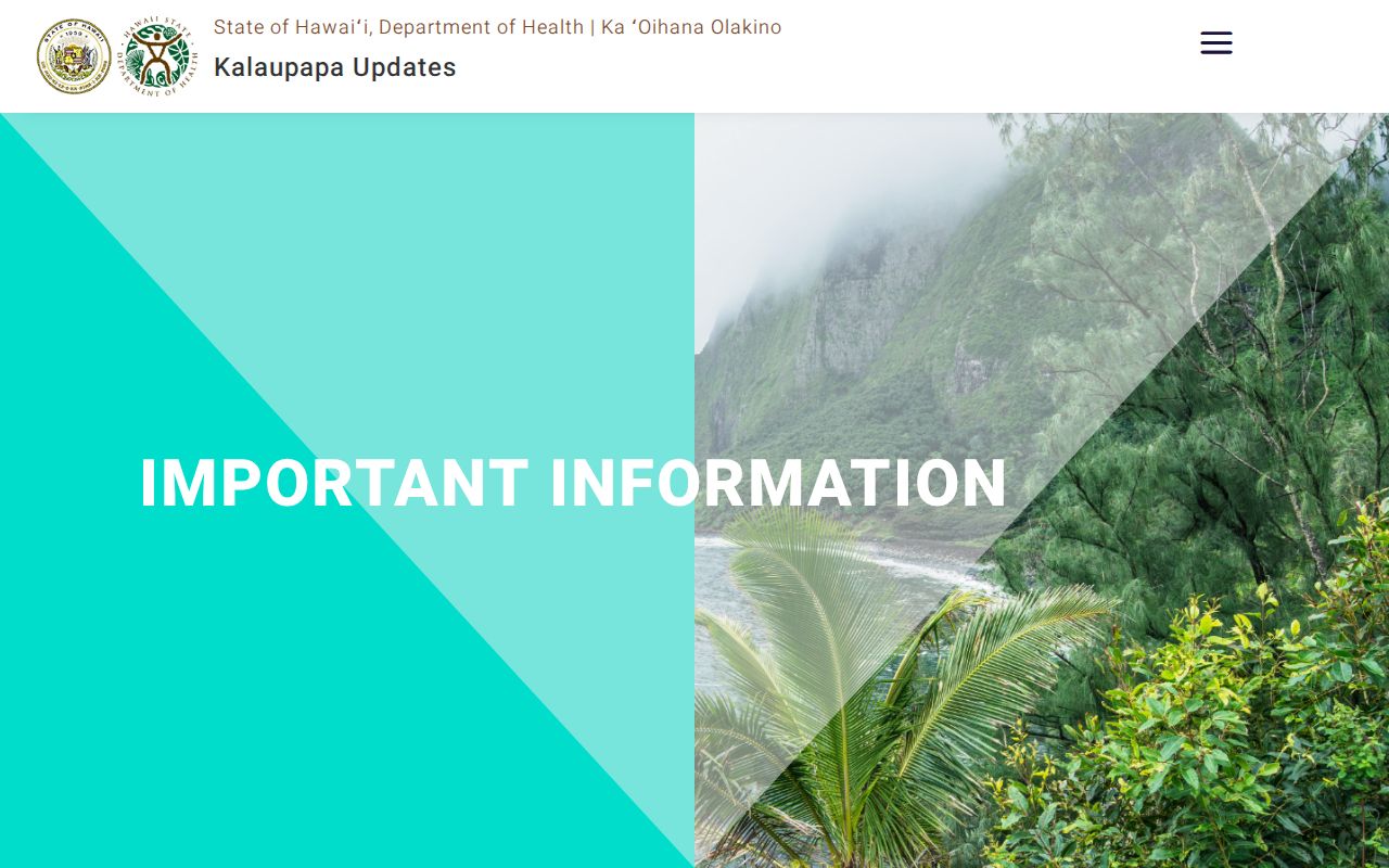 Hawaii agency responsibility information for Kalawao County arrests
